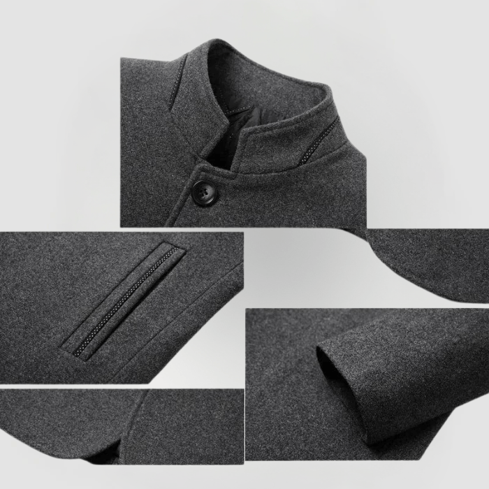 HELMUT - FORMAL COAT WITH HIGH COLLAR