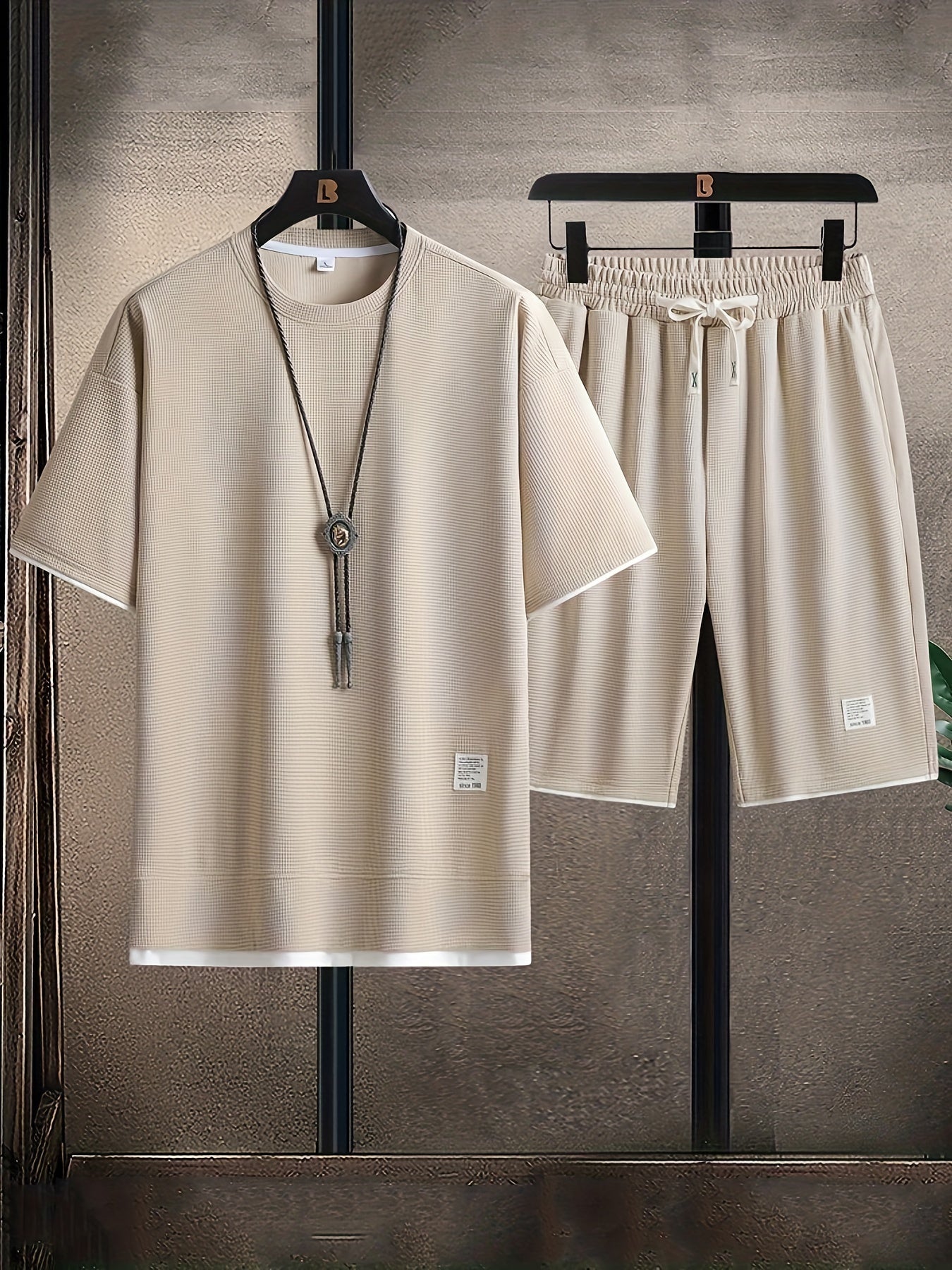 Waffle-Knit Lounge Set