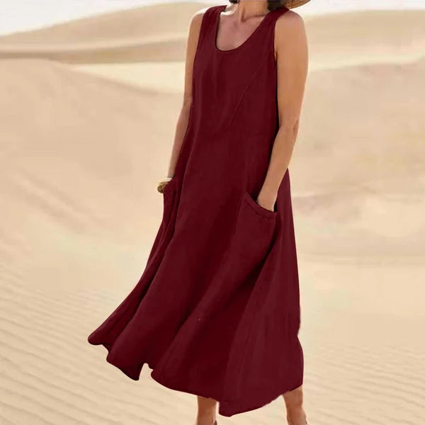 Nora | Effortless Sleeveless Dress with Pockets