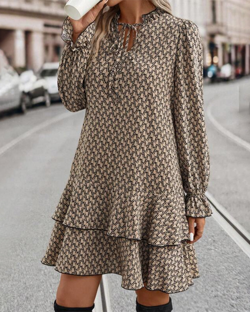 Nina | Floral Elegance Long Sleeve Dress