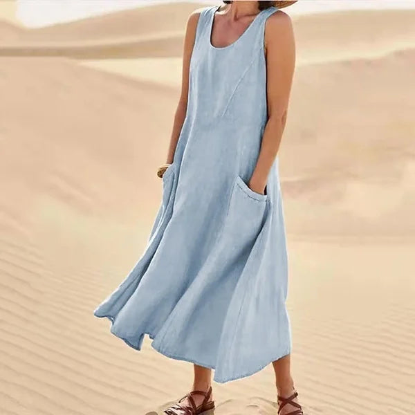 Nora | Effortless Sleeveless Dress with Pockets