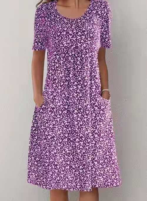 Lila | Vintage Floral Midi Dress