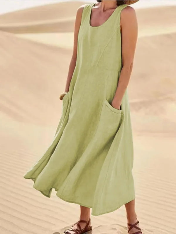 Nora | Effortless Sleeveless Dress with Pockets