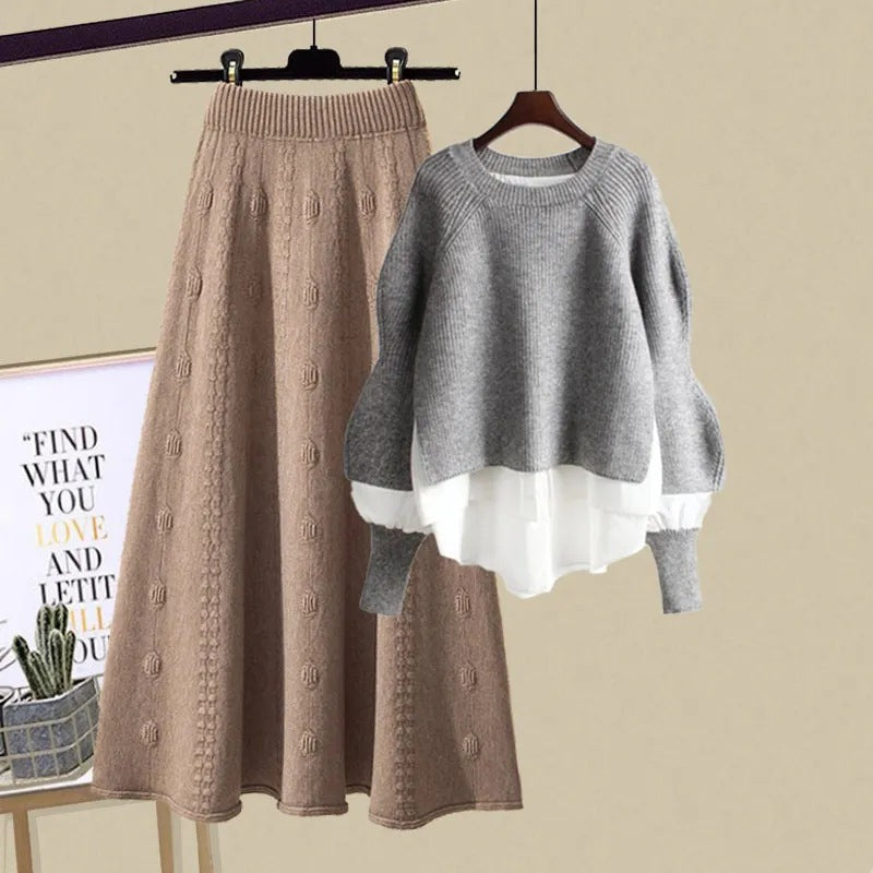 Mira | Chic Casual Sweatshirt & Skirt Set