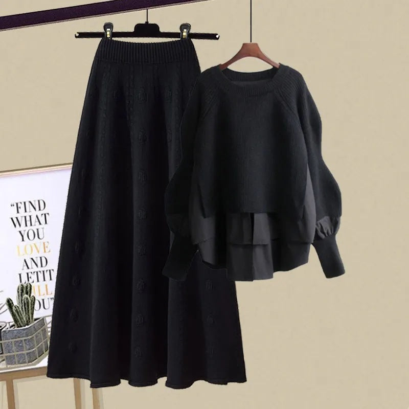 Lila | Relaxed Sweatshirt and Skirt Set
