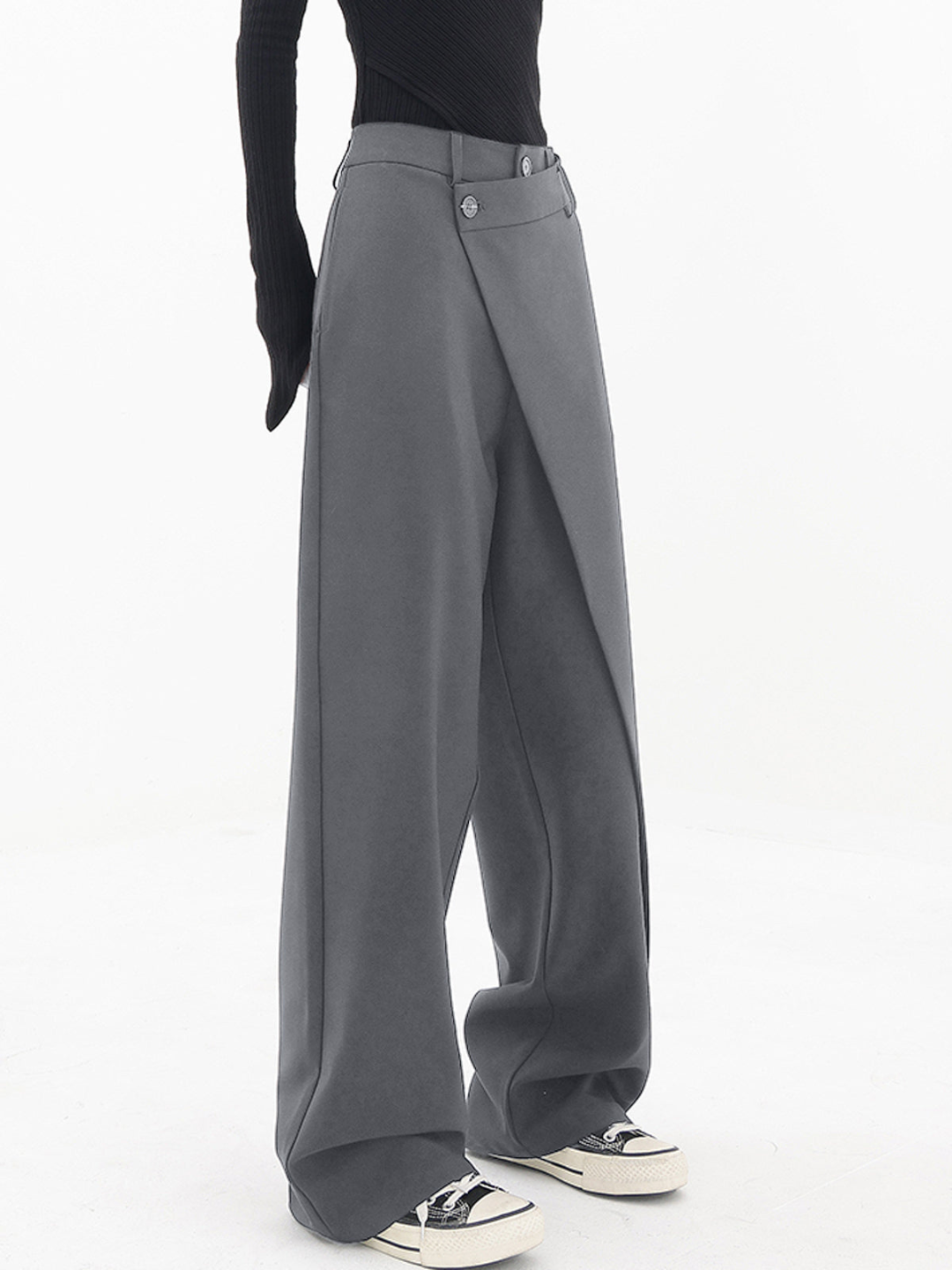 Clara | Relaxed Fit Trousers Crafted from Luxe Fabric