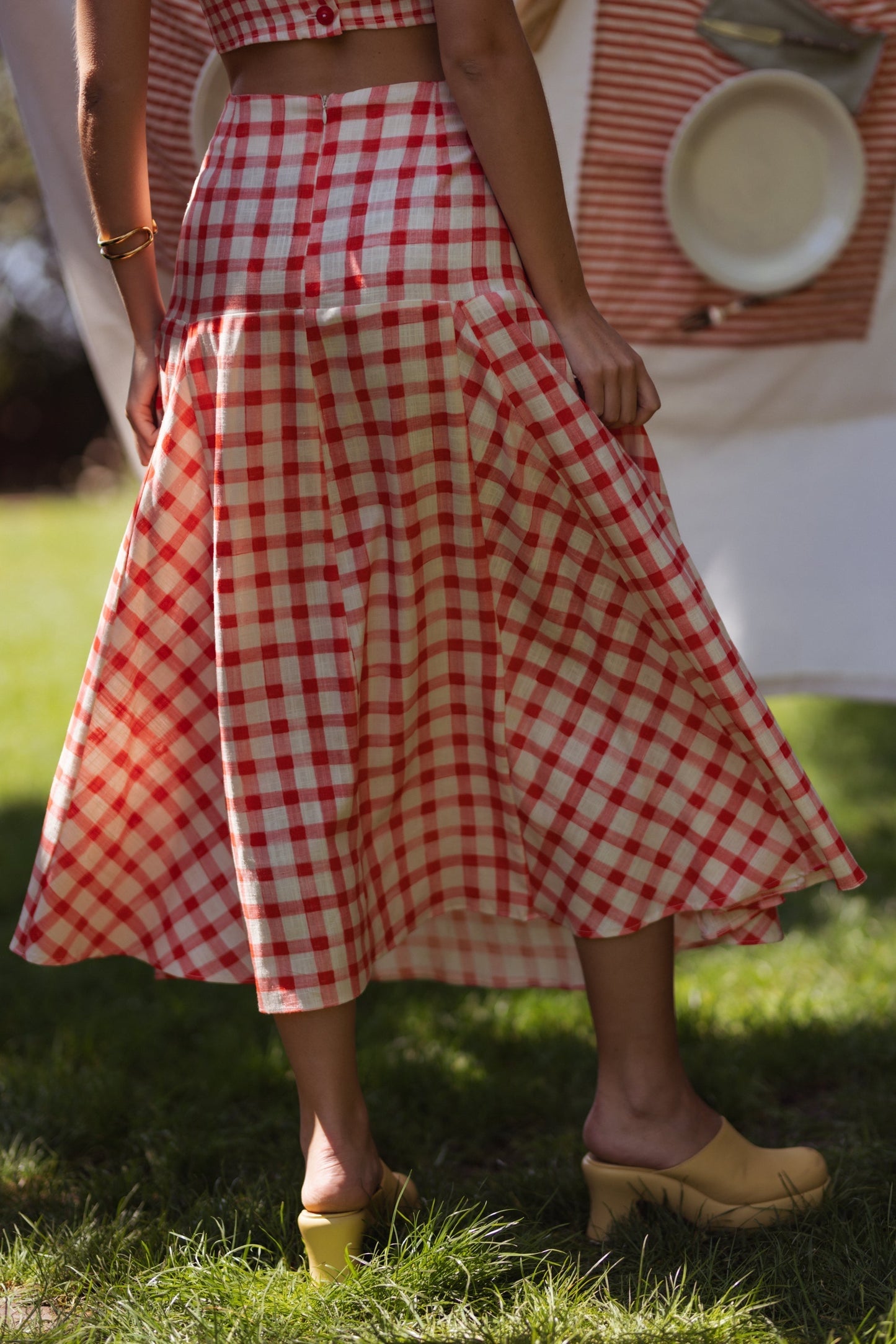 Lila | Ruby Checkered Vichy