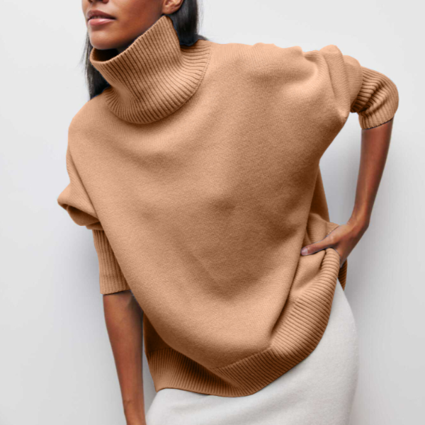 Sienna | Cozy Chic Oversized Turtleneck Sweater for Cold Weather