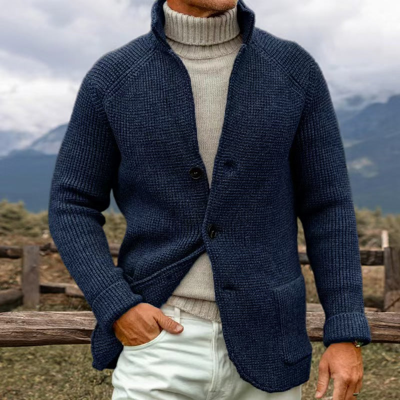 ERWIN - KNITTED JACKET IN COARSE KNIT LOOK