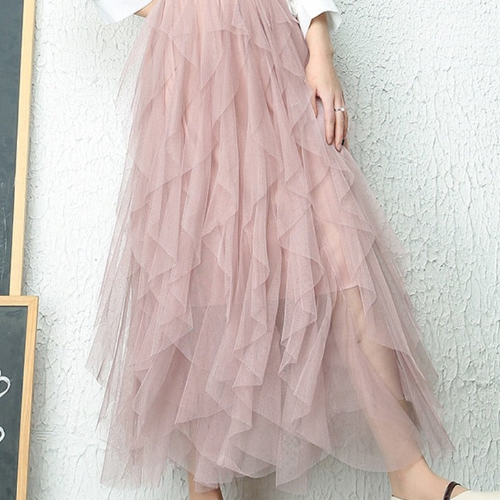 Luna | Elegant High-Waisted Pleated Skirt