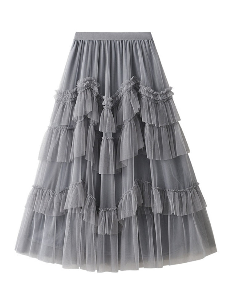 Tamsin | Enchanted Tulle Midi Skirt