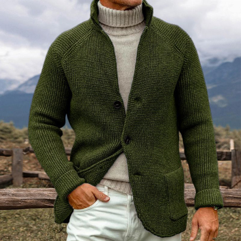 ERWIN - KNITTED JACKET IN COARSE KNIT LOOK