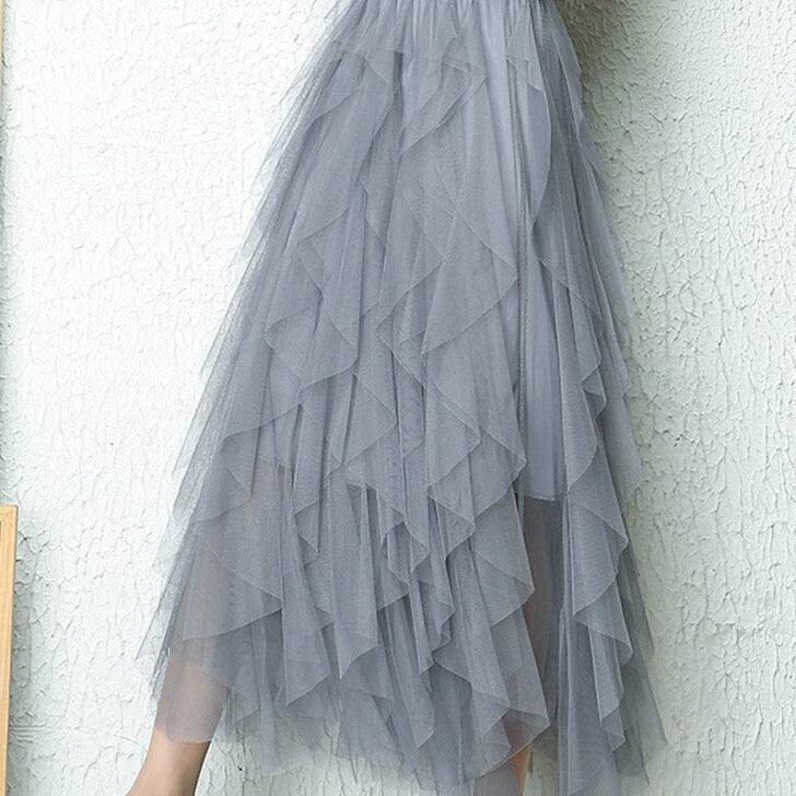 Luna | Elegant High-Waisted Pleated Skirt