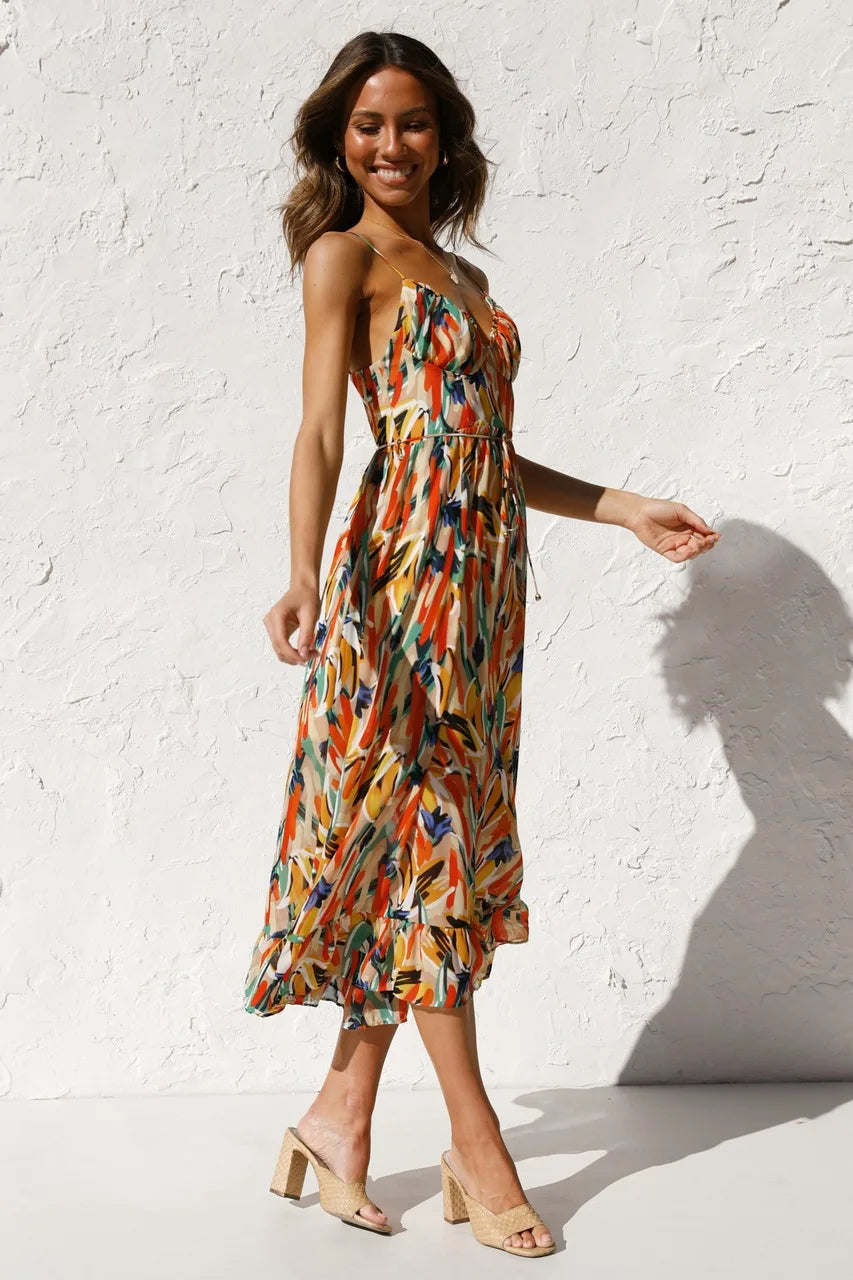 Lila | Vibrant Summer Dress in Multicolor