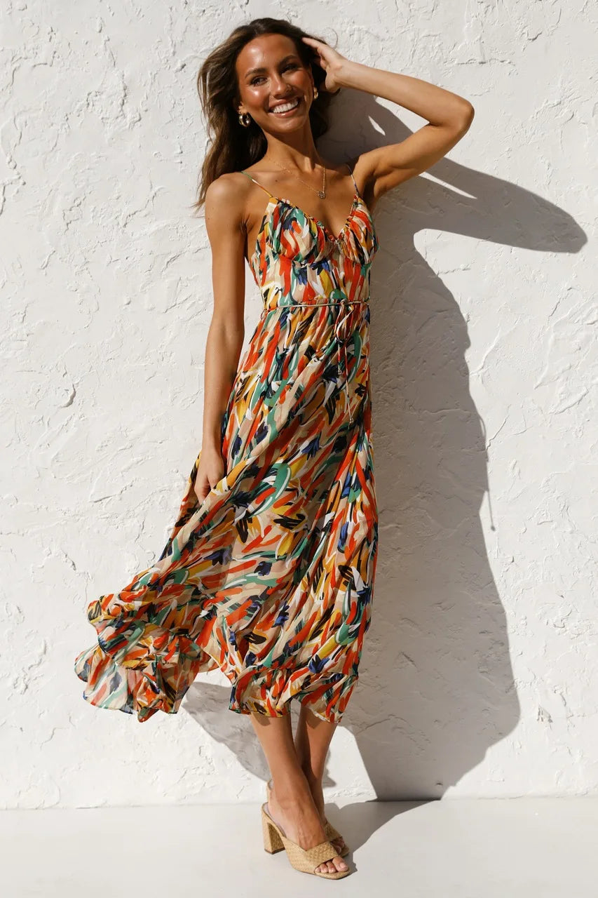Lila | Vibrant Summer Dress in Multicolor