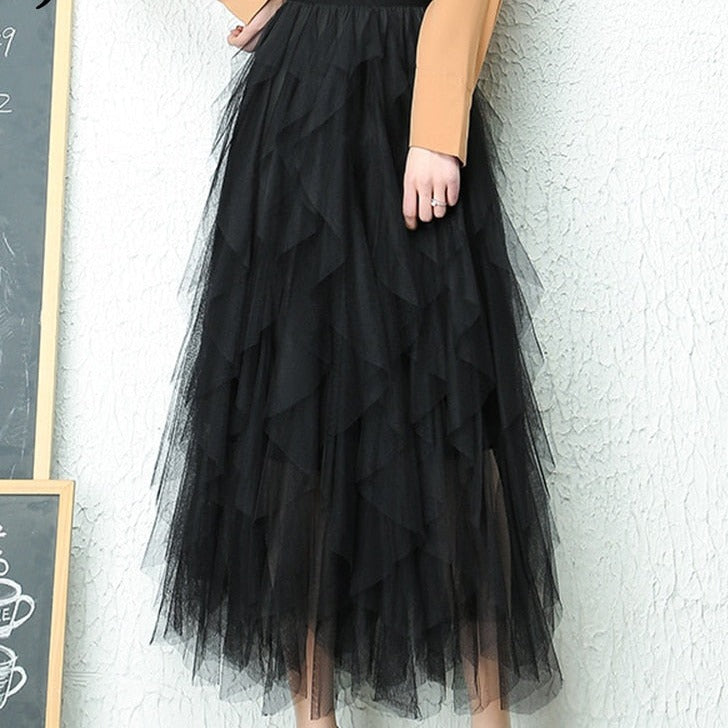 Luna | Elegant High-Waisted Pleated Skirt
