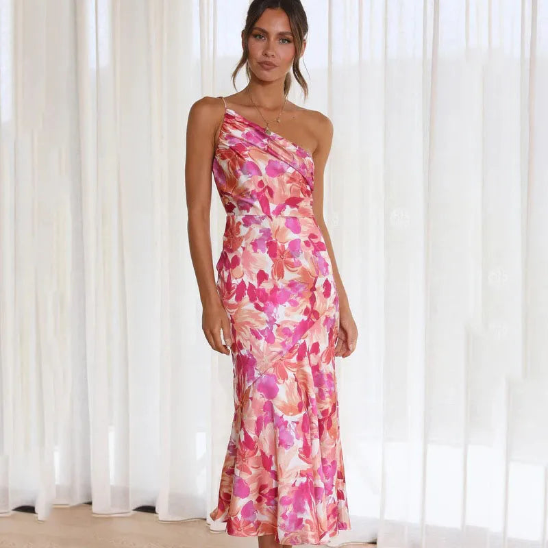 Lyra | Bohemian Floral Off-Shoulder Dress
