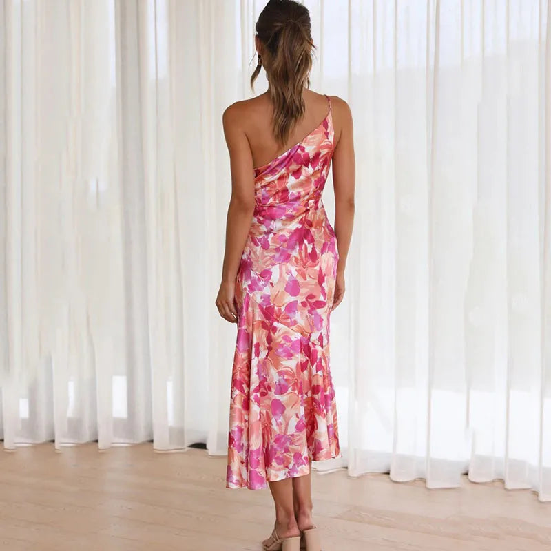 Lyra | Bohemian Floral Off-Shoulder Dress
