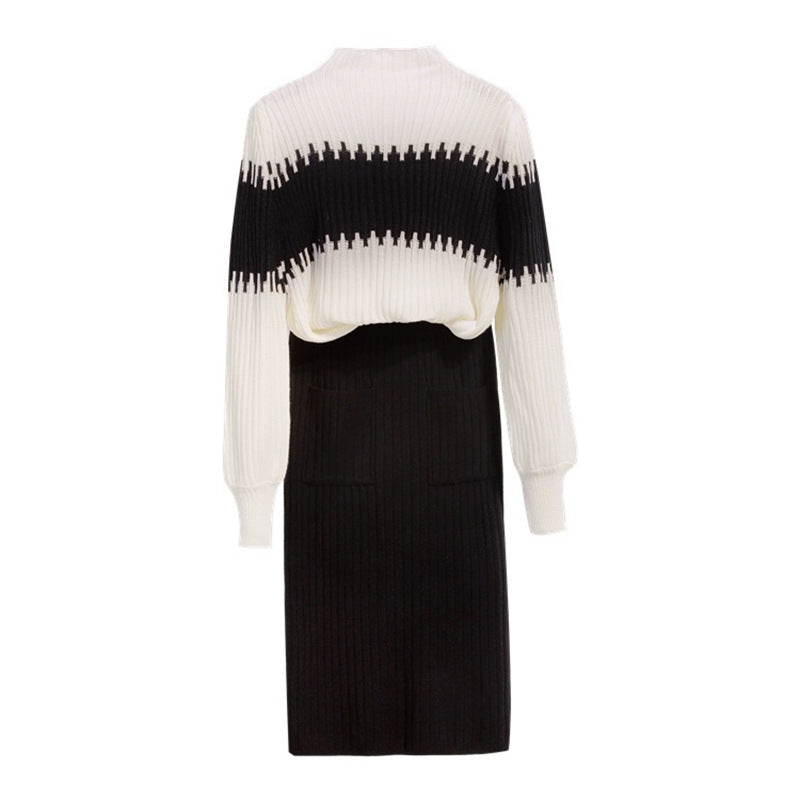 Seraphina | Cozy Knits Set - Long-Sleeved Jumper & Sleek Midi Skirt