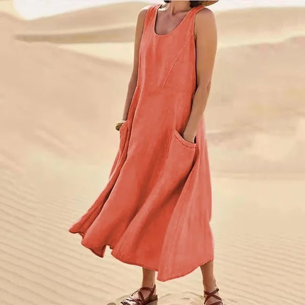 Nora | Effortless Sleeveless Dress with Pockets