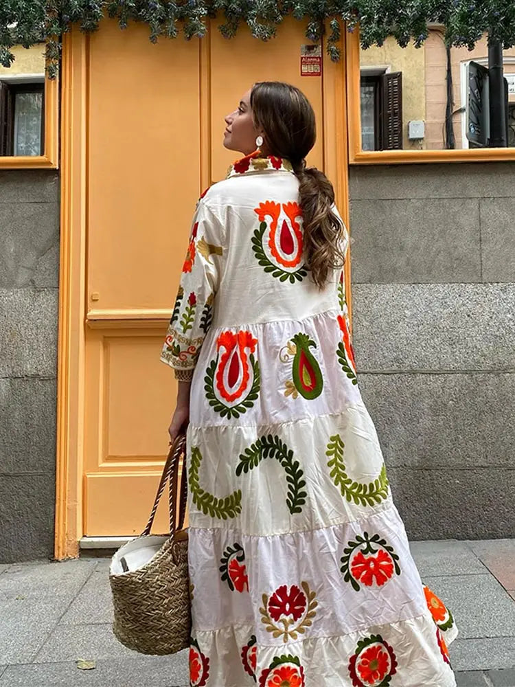 Nora | Bohemian Patchwork Dress