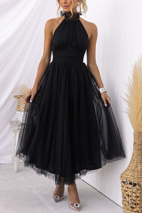 Adeline | Elegant Flowing Rose Dress