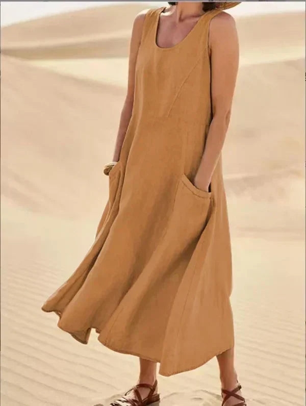 Nora | Effortless Sleeveless Dress with Pockets
