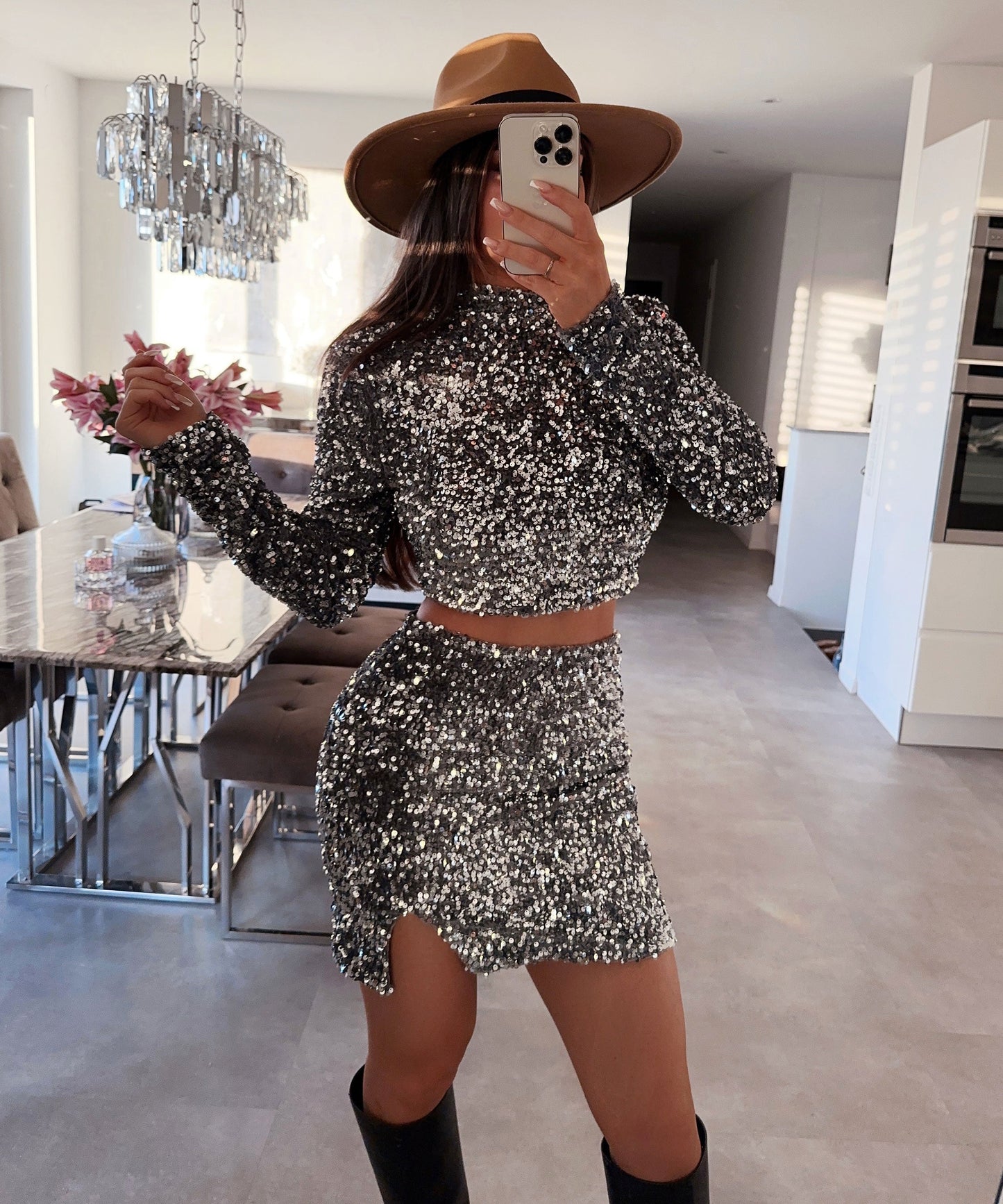 Sienna | Charcoal Chic Skirt