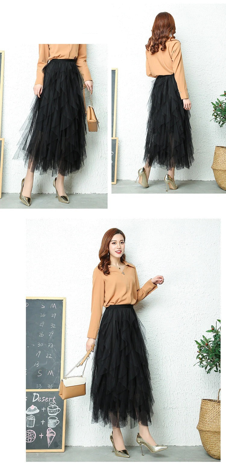 Luna | Elegant High-Waisted Pleated Skirt