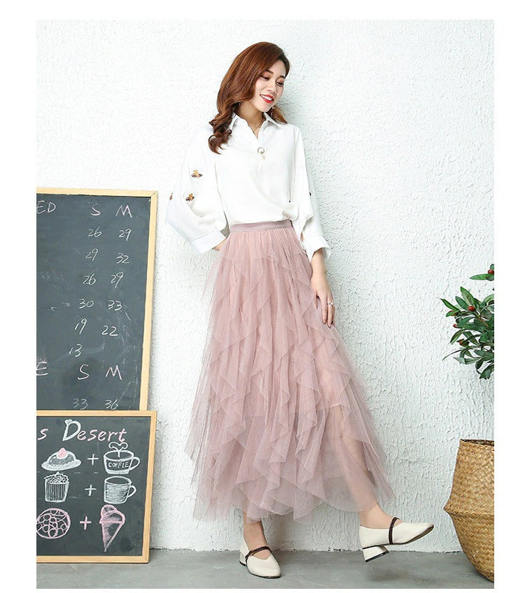 Luna | Elegant High-Waisted Pleated Skirt