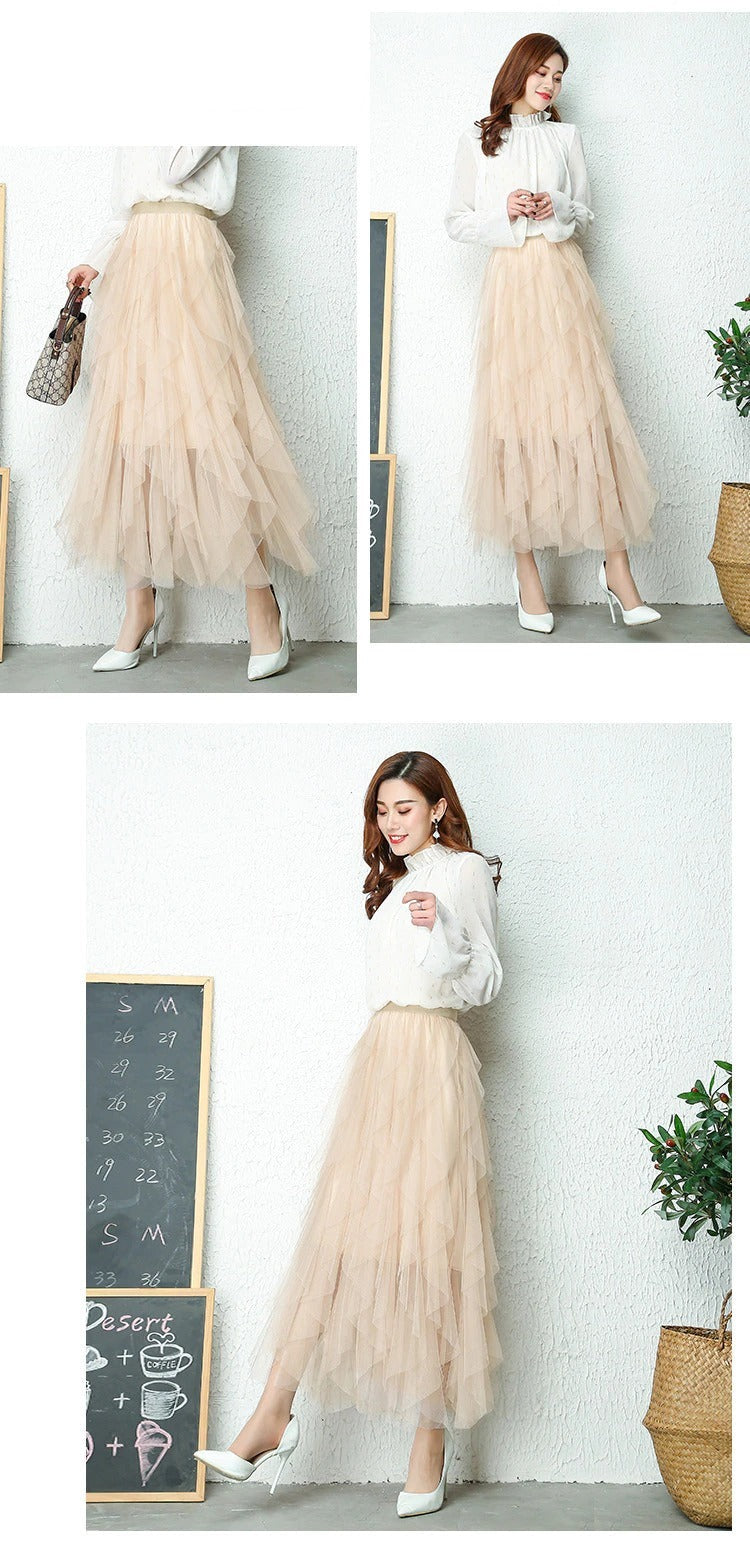 Luna | Elegant High-Waisted Pleated Skirt