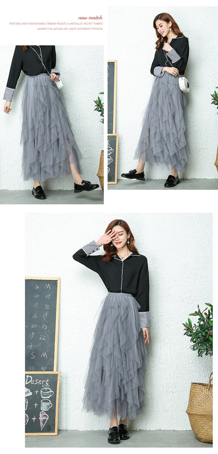 Luna | Elegant High-Waisted Pleated Skirt