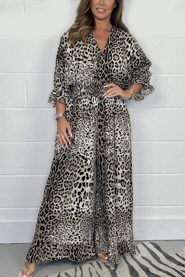 Sienna | Wild Leopard Print Jumpsuit