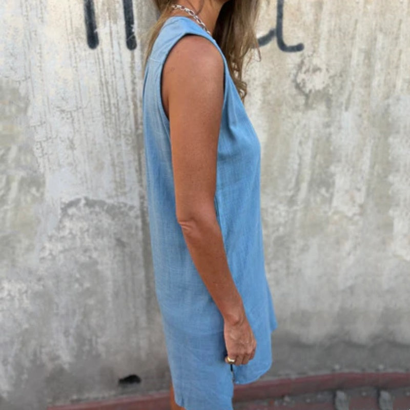 Sienna | Breezy Linen Midi Dress