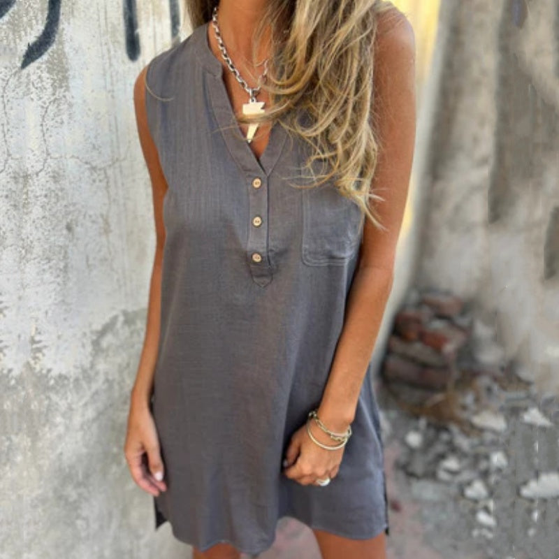 Sienna | Breezy Linen Midi Dress