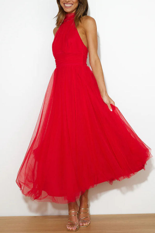 Adeline | Elegant Flowing Rose Dress