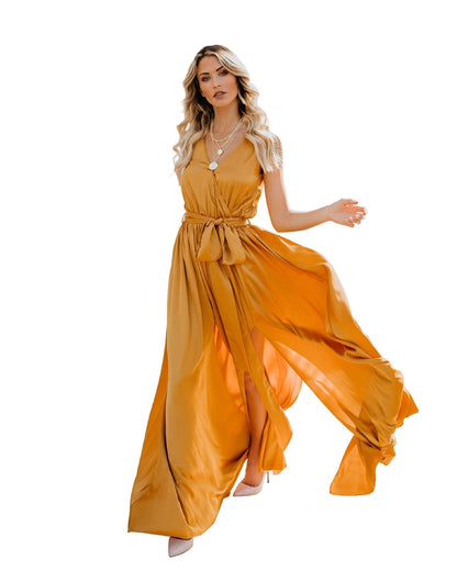 Marigold | Elegant Sleeveless Maxi Dress
