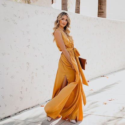 Marigold | Elegant Sleeveless Maxi Dress