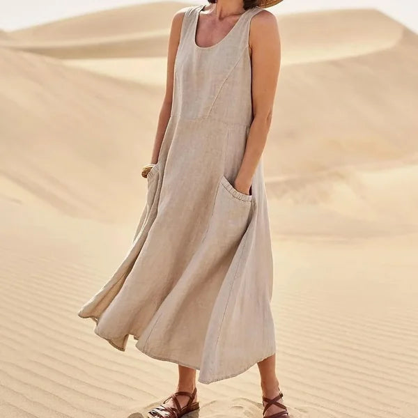 Nora | Effortless Sleeveless Dress with Pockets