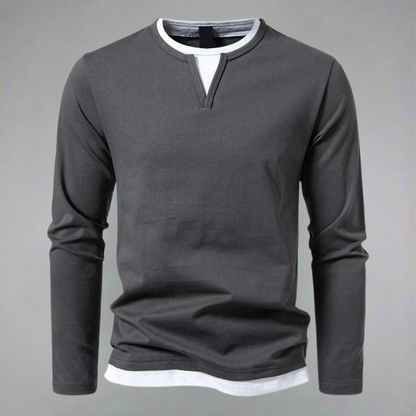 Ryan | Long-Sleeved Sweater with V-Neck, Modern Style