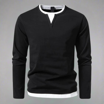 Ryan | Long-Sleeved Sweater with V-Neck, Modern Style