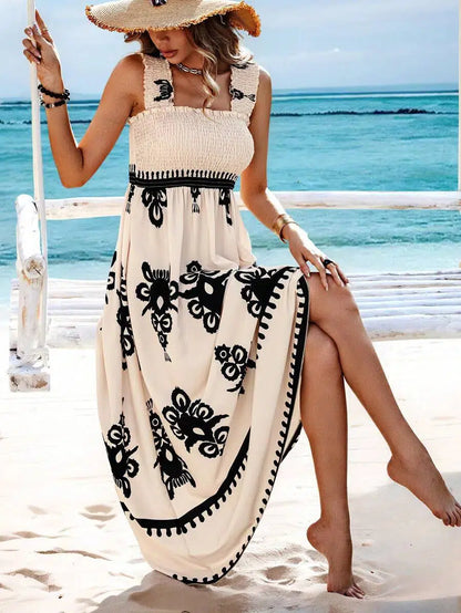 Lola | Soft Apricot Sleeveless Maxi Dress