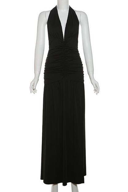 Sienna | Alluring Solid Color Sleeveless Dress with Slit (3 Colors)