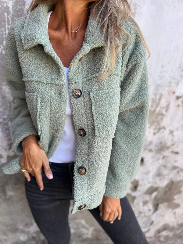 Sophie | Chic Short Wool Jacket with Lapels