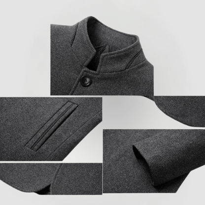 HELMUT - FORMAL COAT WITH HIGH COLLAR