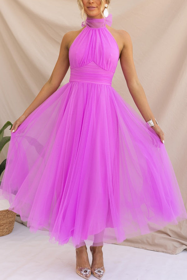Adeline | Elegant Flowing Rose Dress