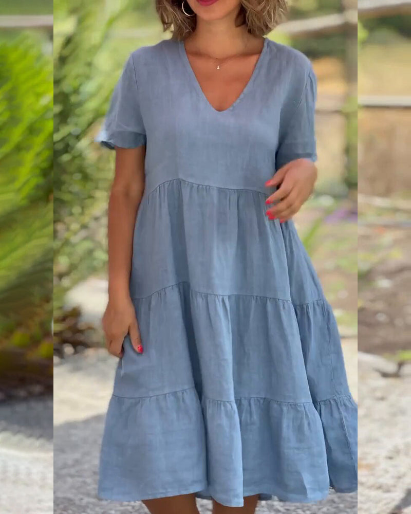 Lydia | Chic V-Neck Dress