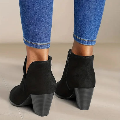 Lydia | Chic Women's Ankle Boots with Chunky Heel