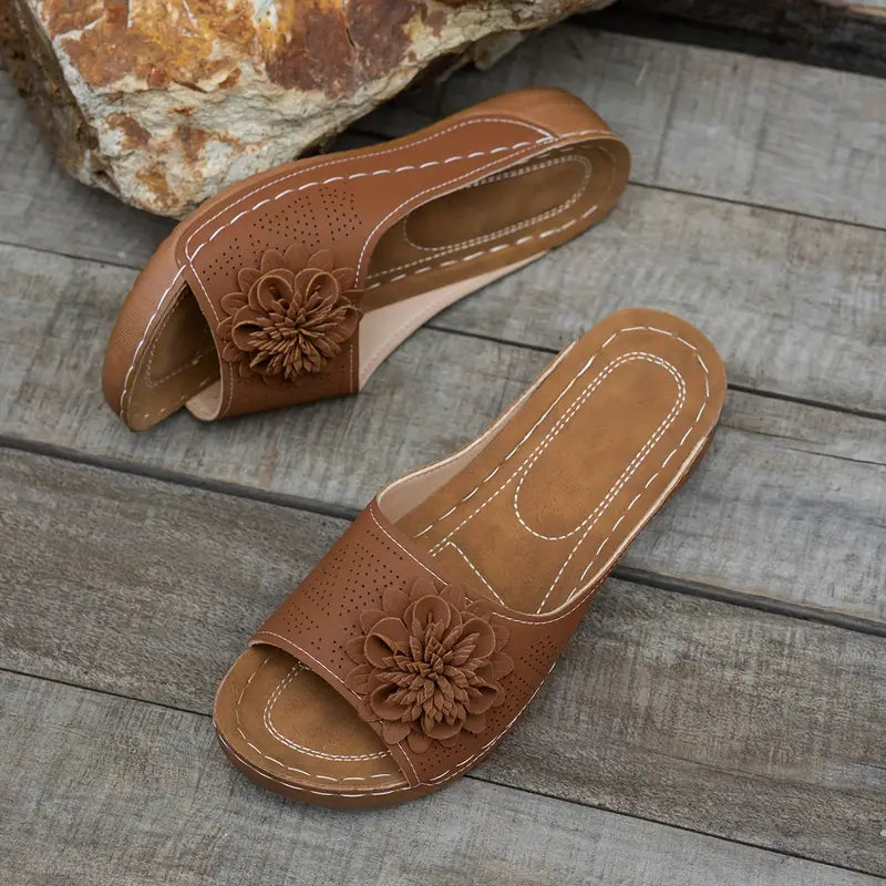 Daphne | Elegant Floral Orthopedic Sandals