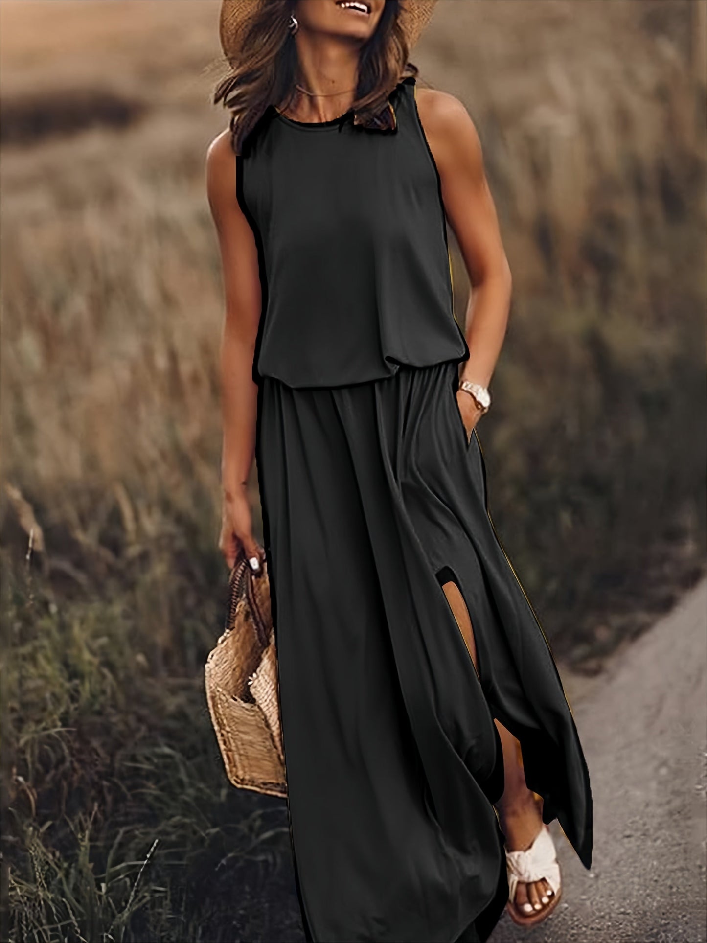 Marigold | Effortless Boho Maxi Dress in Modal with Color Options